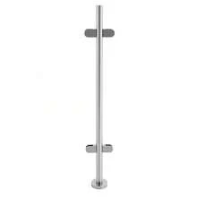 SanBouSi Stainless Steel Balustrade Middle Post Grade Stair Railing Glass Clamps Corner 110cm Railing Post - Silver - View 10