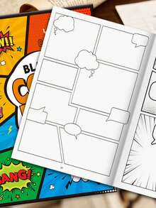 1pc Creative Comic Book, Unleash Your Imagination, Suitable For All Ages Comic Enthusiasts, Beginners And Experts, Perfect Gift For Holidays, Birthdays, Parties Back To School - Multicolor - View 8