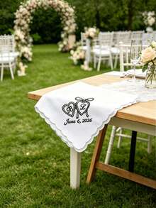 Custom Embroidered Personalized Name Handkerchief, Portable Handkerchief, Wedding Gift, Bridesmaid Gift, Valentine's Day Gift, Personalized Gift - Multicolor - View 6