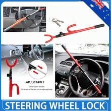 Universal Twin Hook Steering Wheel Lock The Club Heavy Duty Anti-Theft Car Security Lock Anti Cut Saw Resistant Vehicle Safety Device With 2 Keys Fit Cars Utes 4WD SUV Light Trucks Camper Caravan - 查看 12