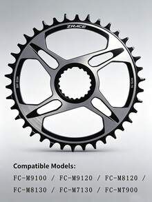 ZRACE 12速 32T-38T 7075鋁合金直裝式齒盤，適用 S M9100/M8100/M7100 MTB 升級 - 銀色 - 查看 1