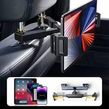 Car Headrest Tablet Mount - Adjustable Tablet Car Mount For Back Seat, Essential For Kids Road Trips, Fits 4.7-11 Inch Tablets - Rear Seat Version - View 2