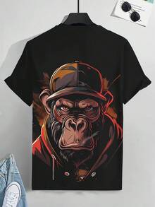 [Pierson Selection] Adult T-Shirt With 3D Digital Print, New Summer T-Shirt For Men - Mixed Colors - View 5