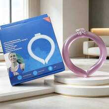 18℃ Cooling Neck Ring, Adult Reusable Ice Neck Cooler, Summer Heat Relief Neck Ice Pack, Silicone Cold Neck Collar - Multicolor - View 2
