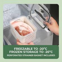 4pcs Fruit Containers For Fridge With Removable Colanders And Lids, Airtight Storage Container To Keep Fruits, Vegetables, Berry, Meat Fresh Longer - Portable - View 3