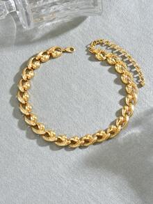 1pc Women's Personalized Fashion Twisted Chain Necklace, Exaggerated Style, Suitable For Party Wear - Multicolor - View 5