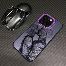 Line Kiss Is Suitable For Apple 16 Phone Cases,  17 New Model, 15 Pro For Couples, 14 Pro Creative, 13 Premium - 彩銀殼-藍色-線條親吻 - 查看 5