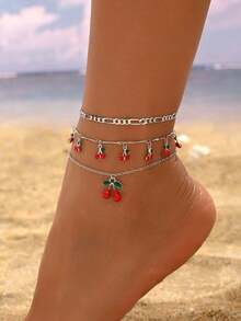 Tobillera de estilo bohemio: sencilla, versátil y un delicado accesorio de cadena para mujeres. - Oro - Ver 1