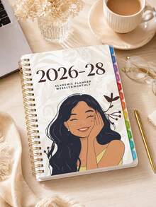 1本 2026-2027 學年週計畫與月計畫日曆筆記本，2026年1月至2027年12月，5.7" X 8"，A5月計畫筆記本附備註頁，防水封面，個人理財規劃，辦公與返校用品 - 彩色 - 查看 5