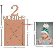 1pc First Birthday Banner, 1st Birthday Decoration, 1 To 12 Months Growth Photo Record Supplies, Black First Birthday Party Sign Hanging Banner - Numbered Versions 1-12 - View 4