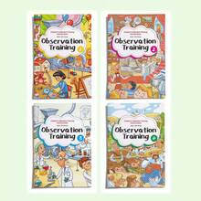Attention Training Workbook, Includes Visual Search, Spot The Difference, Maze And Logic Challenges, Colorful Illustration Style, Multiple Themes Available, Enjoy Learning Fun Without Screens - Attention Training - View 1