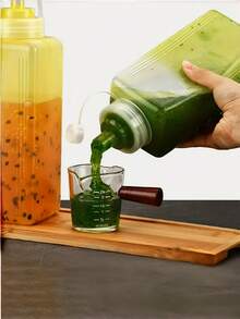 1pc Squeeze Sauce Bottle, Large Capacity Portable Kitchen Utensil, Multiple Sizes Available, Multi-Purpose Leak-Proof Condiment Bottle, Suitable For Ketchup, Jam And Salad Dressing - Multicolor - View 8