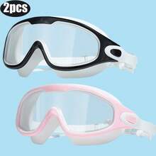 High-Definition Waterproof And Anti-Fog Large-Frame Silicone-Sealed Swimming Goggles With Electroplated Lenses For Adult Men And Women, Non-Irritating To The Eyes. - Multicolor - View 18