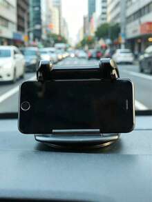 360 Degree Rotating Car Dashboard Phone Holder - Hands-Free Driving Solution! Compatible With IPhone, Android Phone, Gift For Birthday, Family, Friends Car Accessories, Car Phone Holder - Black - View 2