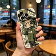 手机壳:適応 iPhone17 16 15 14 13 12 11 proPro Maxシリーズ カートンボックスヘッド男女高級感 - ホワイト - チェックする 3