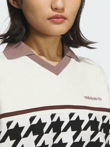 Adidas Originals Women's HTTH SWEAT CREW Knit Sweatshirt Without Hood KC2689 - White - View 4