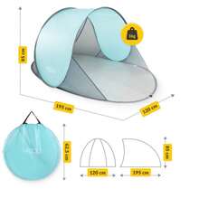 Self-Folding Inflatable Tent, Outdoor Tent, Multiple Colors Available - Light Grey - View 5