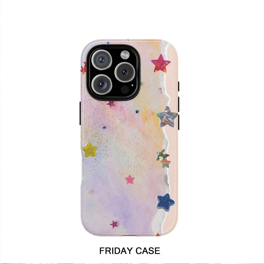 [24h Shipping From DE/FR/ES]Apple 17 16  22 23 24 25 26 Galaxy Phone Case: Dreamy Starry Sky Sparkling Design, Compatible With IPhone 17/16/15 Promax/14 Pro/13/12/11, 2-In-1, Shiny Hard Case - 1 Piece Of Picture Color - View 1
