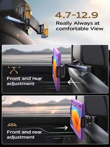 Car Headrest Tablet Mount - Adjustable Tablet Car Mount For Back Seat, Essential For Kids Road Trips, Fits 4.7-11 Inch Tablets - Rear Seat Version - View 7