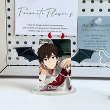 Cute Angel Devil Wing Acrylic Photo Card Stand, Kawaii Idol Photocard Holder Display Stand, Light Chaser Desktop Decor Picture Frame For Idol Photocard, Anime Card Collection - A - View 3