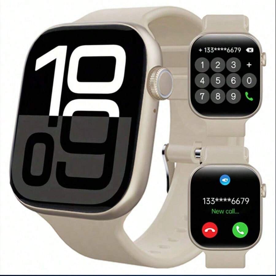 W&O 2026 Popular 2.01-Inch Touchscreen Smartwatc, Suitable For Both Men And Women, Featuring HD Call Quality, Step And Calorie Tracking, Music And Message Reminders, 100+ Fitness And Sports Functions, Compatible With Android And Phone. - Silver - View 1