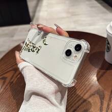 Funda para teléfono - Una funda transparente con un diseño de un cachorro camuflado mirando una luna creciente, diseñada con cuatro bolsas de aire en las esquinas para evitar caídas, compatible con los modelos de  11 a 17, Redmi, PIXEL, , , OPPO, VIVO, , , HONOR. - Multicolor - Ver 4