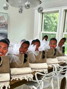 1-20pcs Customized Face Masks, Personalized Fan Face Cutout Headwear/Masks, Personalized Big Head Stick Custom Face, Party Decoration, Suitable For Birthday, Wedding, Friends, Relatives, Best Gift, Ideal Gift For Him/Her, Boyfriend, Girlfriend - Multicolor - View 10
