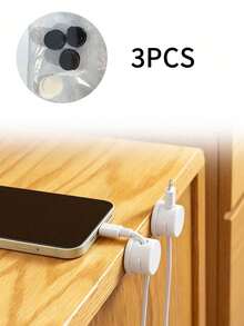 360° Rotatable Magnetic Cable Organizer, Anti-Slip Wire Fixing Clip, Desktop Phone Charging Cable Holder, Practical Home Cable Management Tool - Multicolor - View 11