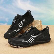 Men's Outdoor Sports Five-Finger Water Shoes, Unisex Swimming, Sea Fishing, Lightweight, Non-Slip, Breathable Diving Shoes - Black - View 9