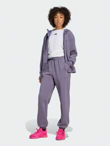 Adidas 女款 D4T 針織長褲 JX3137 - 紫色 - 查看 6