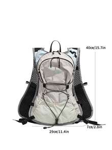 Ransel Rompi Lari dan Hiking Ringan dengan Strip Reflektif, Ransel Hidrasi Jaring Bernapas untuk Aktivitas Luar Ruangan Mendaki, Bersepeda - MultiWarna - View 2