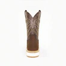 Rodeo Cowboy Boot, S/Sierra, Crazy Purepecha Leather - Coffee - View 7