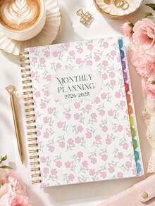 1本 2026年7月-2028年6月 週計畫與月計畫日曆筆記本，5.7" X 8"，A5月計畫學年筆記本含備註，防水封面，個人行程管理本，返校用品、辦公用品、教師禮物，適合男士的學校用品 - 彩色 - 查看 4