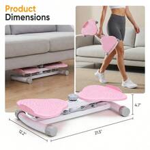 A Waist Twisting Exercise Machine, Abdominal Twisting Board, 300 Lb Weight Capacity, Quiet Home Fitness Equipment, Core And Full-Body Workout, Home Fitness Equipment. - Pink - View 4