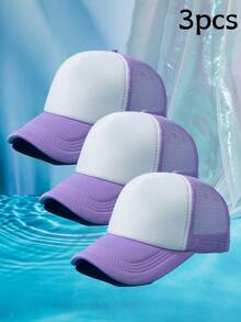 1 pieza Gorra de béisbol de mujer de malla de dos colores transpirable - Multicolor - Ver 47
