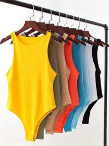 Verano sólido sexy bodycon mujeres monos mujer 4 colores verde delgado casual mono chic lady club monos cortos femme - Azul - Ver 2