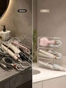 1/2pcs Stackable Curling Iron Storage Rack, Hair Styling Tool Organizer - Multicolor - View 5