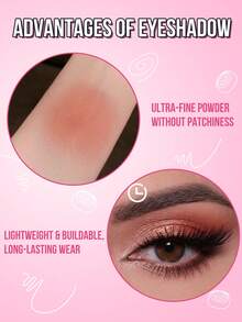 MISSLYN 1PC Cinnadream Eyes Eyeshadow Palette, Highly Pigmented, Blendable, Smooth Texture, Long-Lasting Eye Makeup Palette, Matte & Shimmer Finish, Daily Wear, Travel, Party & Y2K - #2 Cinnavibes - View 7