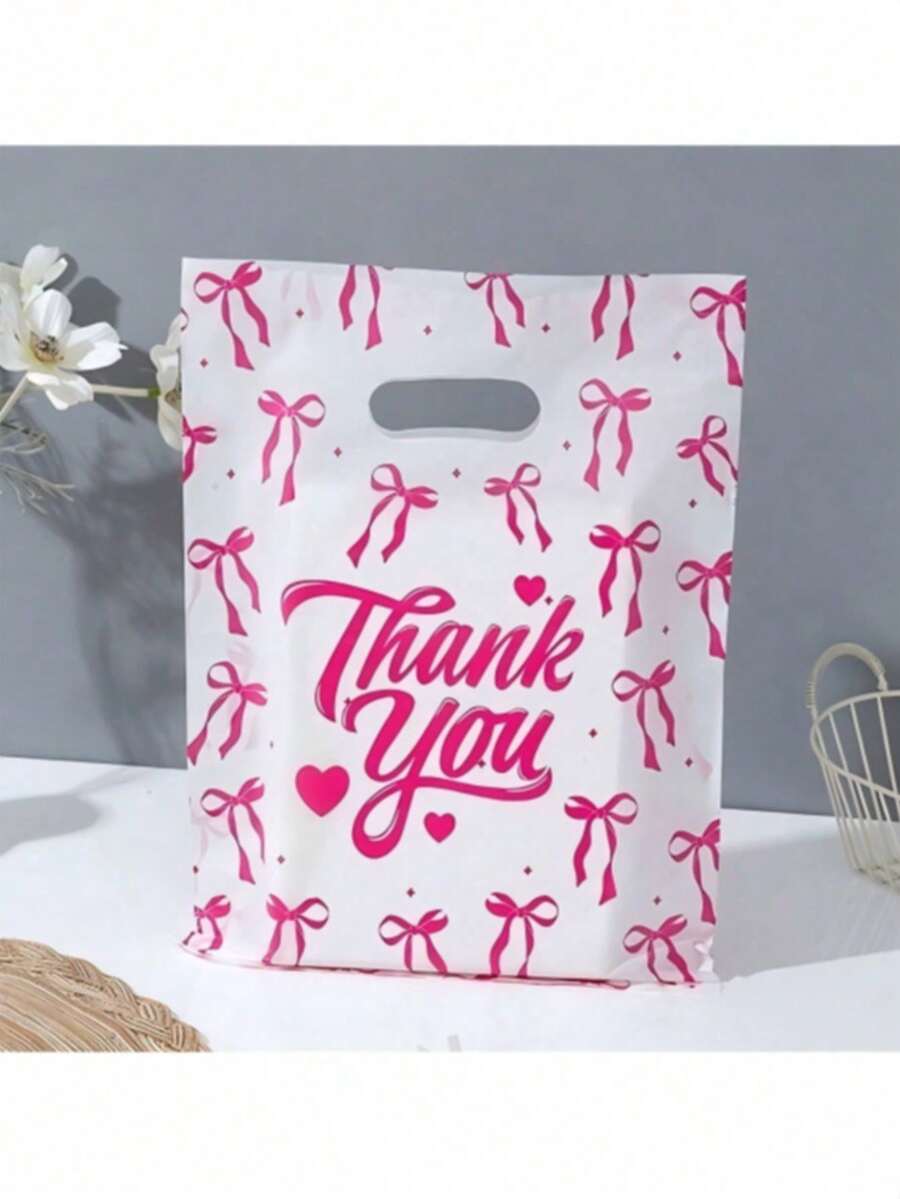 50 piezas Bolsas de regalo de agradecimiento, bolsas de compras minoristas, bolsas de compras reutilizables, bolsas de recuerdos de boda, bolsas de regalo para días festivos, bolsas de embal - Multicolor - Ver 1