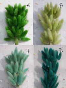 60/120/180/240 支人造兔尾草，人造兔尾草莖，適用於家居裝飾、婚禮裝飾、派對裝飾、DIY手工、攝影道具、主題裝飾 - 彩色 - 查看 5