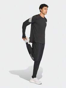 Adidas Men's Adi365/// LS M Long Sleeve Knit Collarless T-Shirt TKE6831 - Black - View 6