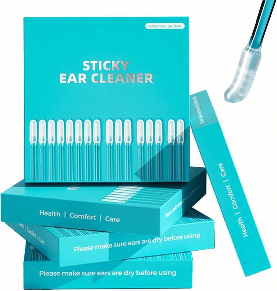 24Pcs Soft Ear Wax Removal Sticks, Gentle Ear Cleaner Tool Painless Ear Pick For Adults, Easy Clean Earwax Remover, Beauty Essential - 24pcs - View 1