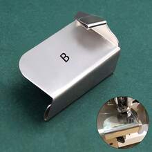 1/2/3pcs Sewing Machine Side Guide, Stainless Steel Overlock Guide Tool, Precise Edge Stitching And Fabric Positioning, Anti-Cut Hemming Guide, Suitable For Industrial Overlock Machines And Heavy Fabric Sewing - Edge Binding Tool - View 14