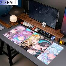 1pc Extra Large Non-Slip Desk Mat/Mouse Pad, Printed With Multiple Anime Character Patterns, Suitable For PC, Office And Home Use. This Desk Mat Can Improve The Comfort Of Desktop Use, Making It An Ideal Gift For Your Partner. It Features A High-Density Rubber Base To Ensure Stability, With A Smooth And Delicate Surface; Offers A Variety Of Styles Including Anime, Minimalist And Landscape. - Anime Characters - View 5