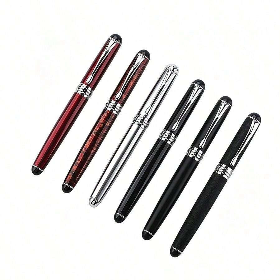 Jinhao 750 Metal Fountain Pen Classic Silver Trim Business Writing Ink Pen Multi Color Luxury Signature Pen - 750 - View 1