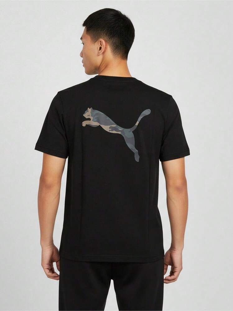 Puma Kaos Rajut Lengan Pendek Tanpa Kerah PREMIUM ESSENTIALS Pria 63859201 - Hitam - View 2