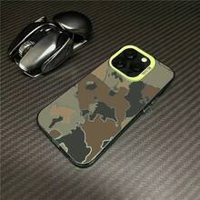 Hollow Camouflage Case For Apple 17,  16 Pro, New 15, High-End 14 Pro, Creative 13, - 彩銀殼-白色-鏤空迷彩 - 查看 5