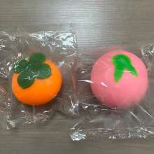 2pcs Peach + Persimmon Squeeze Toys, Stress Relief Squishy Toys, Soft Slow Rebound Fruit Squeeze Toys Set, Ideal Gift For Holidays, Parties, Birthdays - Multicolor - View 12