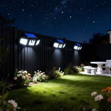 74LED Solar Outdoor Lights,Pathway Lights,Outdoor Lights With Solar,Led Lights,Wall Light,Advanced Motion Detection 16-26 Feet Sensing Range,Durable Weatherproof Design For Patio,Garage,Porch,Yard,Gazebo Outdoor,Outside Decor,Room Decor,Garden Decor - 74LED - View 6