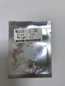 100% 小莫桑石 白色 D 色圓形切割莫桑石散石，適用於珠寶製作（數量有誤，請參考重量 1ct） - 白色 - 查看 21